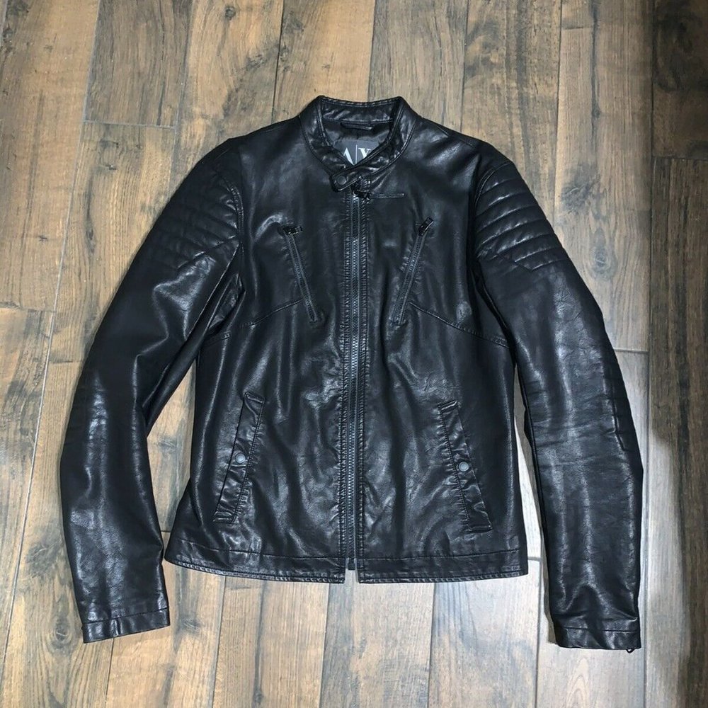 Armani Exchange A/X Men’s Jacket Faux Leather L
